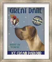Great Dane, Tan, Ice Cream Fine Art Print
