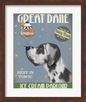 Great Dane, Harlequin, Ice Cream Fine Art Print
