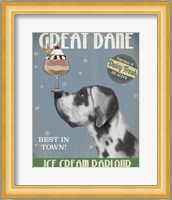 Great Dane, Harlequin, Ice Cream Fine Art Print