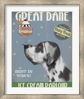 Great Dane, Harlequin, Ice Cream Fine Art Print