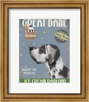 Great Dane, Harlequin, Ice Cream Fine Art Print