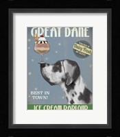 Great Dane, Harlequin, Ice Cream Fine Art Print