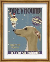 Greyhound, Tan, Ice Cream Fine Art Print