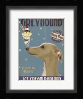 Greyhound, Tan, Ice Cream Fine Art Print