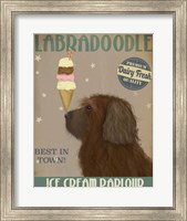 Labradoodle, Brown, Ice Cream Fine Art Print