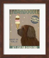 Labradoodle, Brown, Ice Cream Fine Art Print