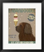 Labradoodle, Brown, Ice Cream Fine Art Print
