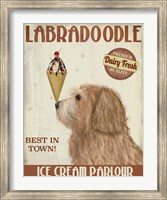Labradoodle, Golden, Ice Cream Fine Art Print