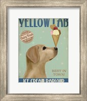 Yellow Labrador Ice Cream Fine Art Print