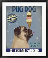 Pug, Fawn, Ice Cream Fine Art Print