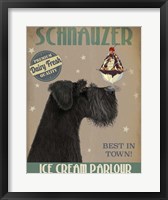 Schnauzer, Black, Ice Cream Fine Art Print