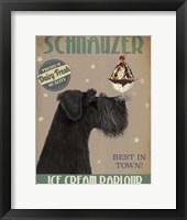 Schnauzer, Black, Ice Cream Fine Art Print