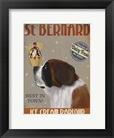 St Bernard Ice Cream Fine Art Print
