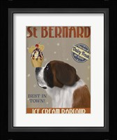 St Bernard Ice Cream Fine Art Print
