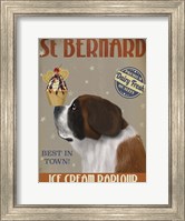 St Bernard Ice Cream Fine Art Print