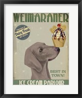Weimaraner Ice Cream Fine Art Print