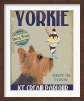Yorkshire Terrier Ice Cream Fine Art Print