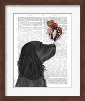 Cocker Spaniel, Black, Ice Cream Fine Art Print