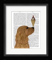 Cocker Spaniel, Golden, Ice Cream Fine Art Print