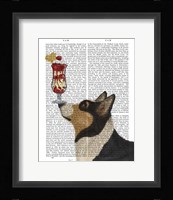 Corgi, Black and Tan, Ice Cream Fine Art Print