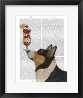 Corgi, Black and Tan, Ice Cream Fine Art Print