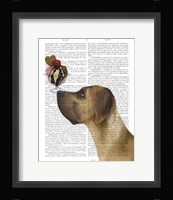 Great Dane, Tan, Ice Cream Fine Art Print
