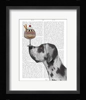 Great Dane, Harlequin, Ice Cream Fine Art Print