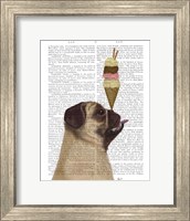 Pug, Fawn, Ice Cream Fine Art Print