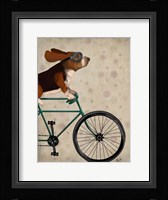 Basset Hound on Bicycle Fine Art Print