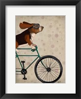 Basset Hound on Bicycle Fine Art Print
