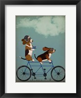 Basset Hound Tandem Fine Art Print