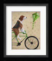 Beagle on Bicycle Fine Art Print