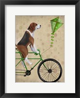 Beagle on Bicycle Fine Art Print