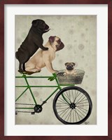 Pugs on Bicycle Fine Art Print