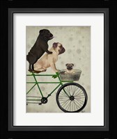 Pugs on Bicycle Fine Art Print