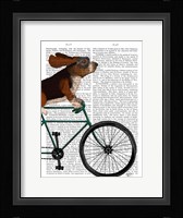 Basset Hound on Bicycle Fine Art Print