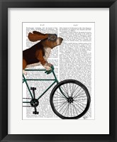 Basset Hound on Bicycle Fine Art Print