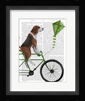 Beagle on Bicycle Fine Art Print