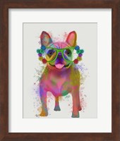 Rainbow Splash French Bulldog, Full Fine Art Print