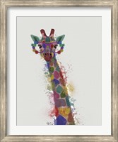 Rainbow Splash Giraffe 1 Fine Art Print