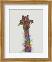 Rainbow Splash Giraffe 3 Fine Art Print