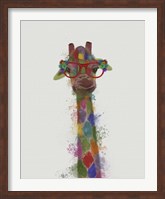 Rainbow Splash Giraffe 3 Fine Art Print