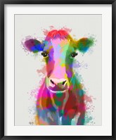 Rainbow Splash Cow Fine Art Print
