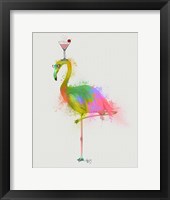 Rainbow Splash Flamingo 2 Fine Art Print