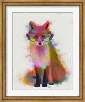 Rainbow Splash Fox 2 Fine Art Print