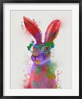 Rainbow Splash Rabbit 2, Portrait Fine Art Print