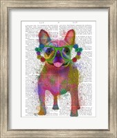 Rainbow Splash French Bulldog, Full Fine Art Print