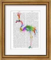 Rainbow Splash Flamingo 1 Fine Art Print