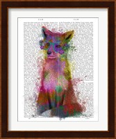 Rainbow Splash Fox 1 Fine Art Print
