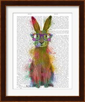 Rainbow Splash Rabbit 1 Fine Art Print